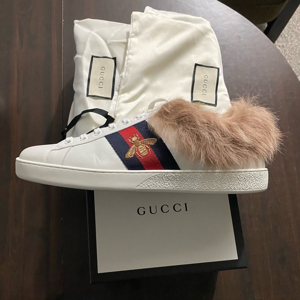 MEN'S FUR ACE SNEAKER WITH EMBROIDERY